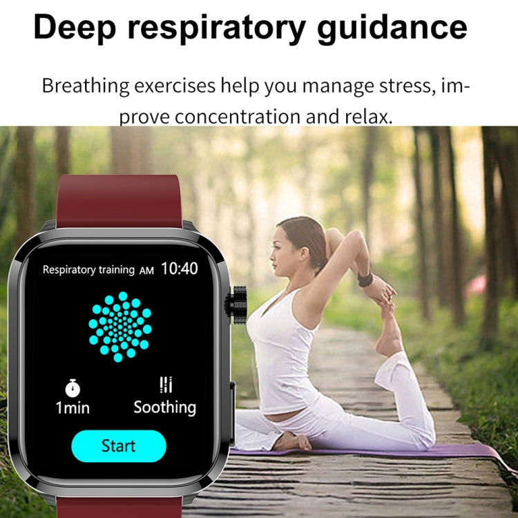 ET210 1.91 inch IPS Screen IP67 Waterproof Silicone Band Smart Watch, Support Body Temperature Monitoring / ECG (Black) - free shipping - PMC TechLife - Order now!