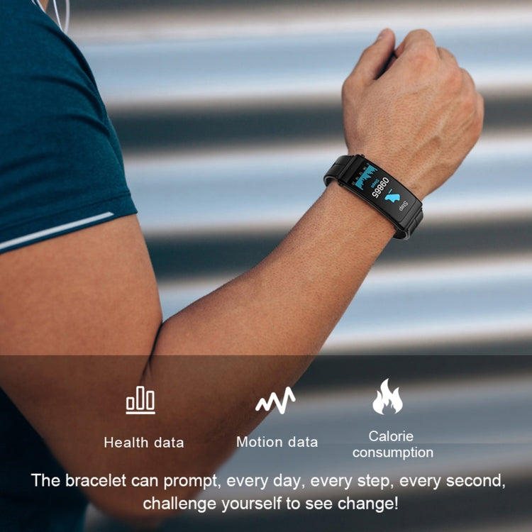 K13 1.14 inch Leather Band Earphone Detachable Smart Watch Support Bluetooth Call (Black) -  by PMC TechLife | Online Shopping South Africa | PMC TechLife