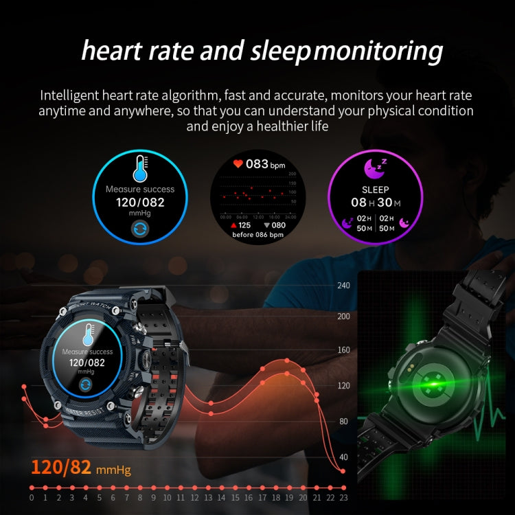LOKMAT ATTACK 3 1.28 inch TFT Screen Sports Fitness Smart Watch, Support Bluetooth Call(Blue) - free shipping - PMC TechLife - Order now!