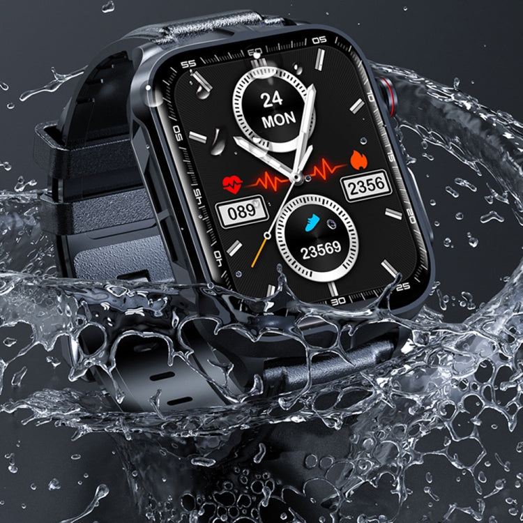 TK11P 1.83 inch IPS Screen IP68 Waterproof Silicone Band Smart Watch, Support Stress Monitoring / ECG (Black) - free shipping - PMC TechLife - Order now!