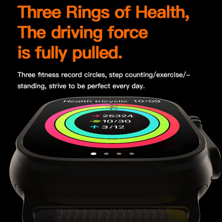 T800 Ultra 1.99 inch Ocean Silicone Band Smart Watch Support Heart Rate / ECG (Yellow) - free shipping - PMC TechLife - Order now!