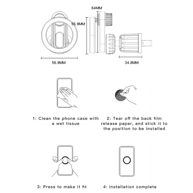 Yesido C157 Strong Magnetic Car Air Vent Phone Holder (Black) - free shipping - PMC TechLife - Order now!