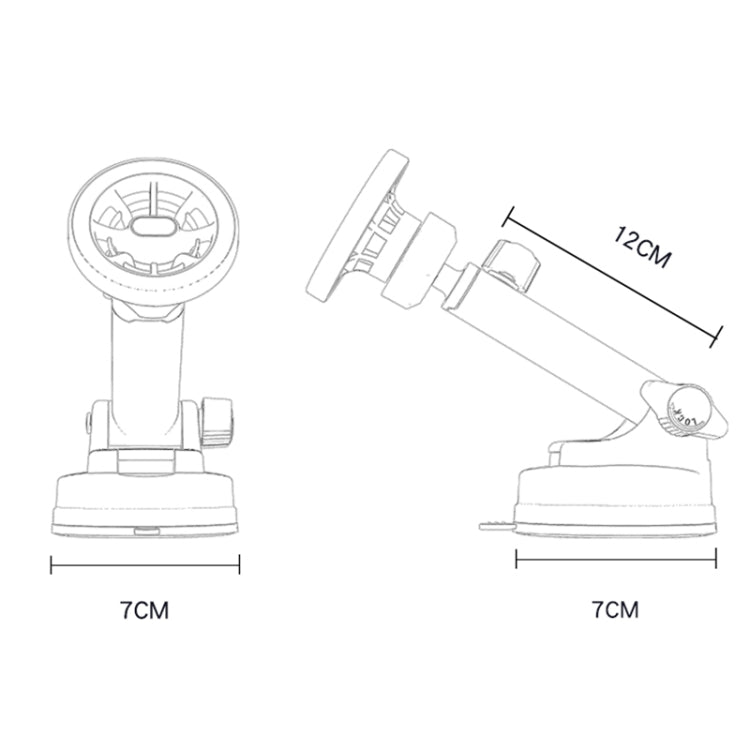 Yesido C158 2 in 1 Magnetic Ring Car Dashboard Air Vent Phone Holder (Black) - Universal Car Holders by Yesido | Online Shopping South Africa | PMC TechLife | Buy Now Pay Later Mobicred