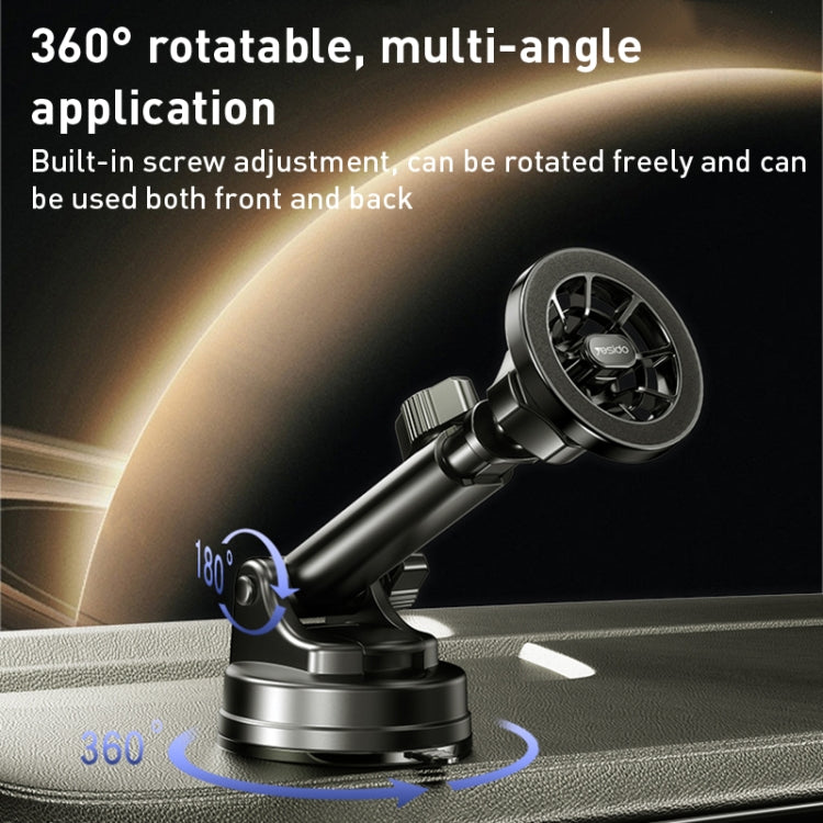 Yesido C158 2 in 1 Magnetic Ring Car Dashboard Air Vent Phone Holder (Black) - Universal Car Holders by Yesido | Online Shopping South Africa | PMC TechLife | Buy Now Pay Later Mobicred