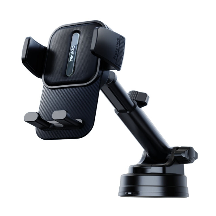 Yesido C174 Suction Cup Type Telescopic Car Phone Holder (Black) - Car Holders by Yesido | Online Shopping South Africa | PMC TechLife