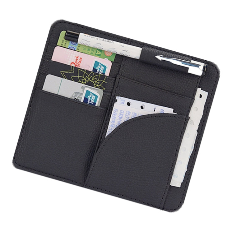 Car Multifunctional Sun Visor Card Holder Bill Storage Card Bag (Black) - Stowing Tidying by PMC TechLife | Online Shopping South Africa | PMC TechLife