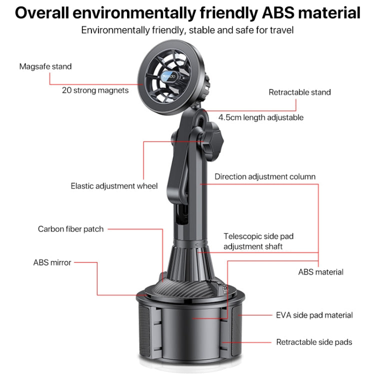 Yesido C200 Magsafe Magnetic Adjustable Car Cup Holder Using Phone Bracket - Universal Car Holders by Yesido | Online Shopping South Africa | PMC TechLife | Buy Now Pay Later Mobicred