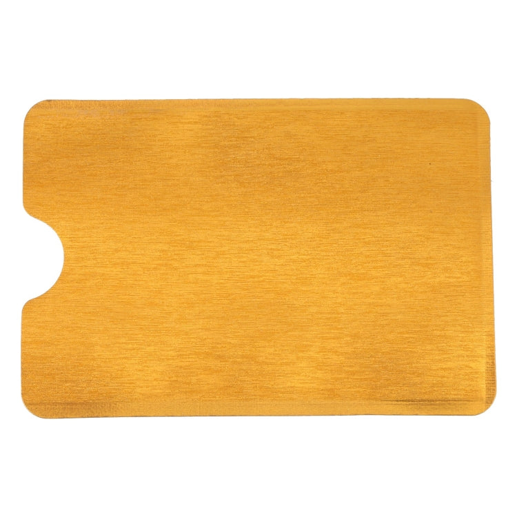100 PCS Aluminum Foil Anti Theft RFID Blocking Sleeve Card Protector, Size: 9.1*6.3cm (Gold) - free shipping - PMC TechLife - Order now!