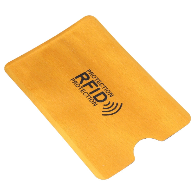 100 PCS Aluminum Foil Anti Theft RFID Blocking Sleeve Card Protector, Size: 9.1*6.3cm (Gold) - free shipping - PMC TechLife - Order now!