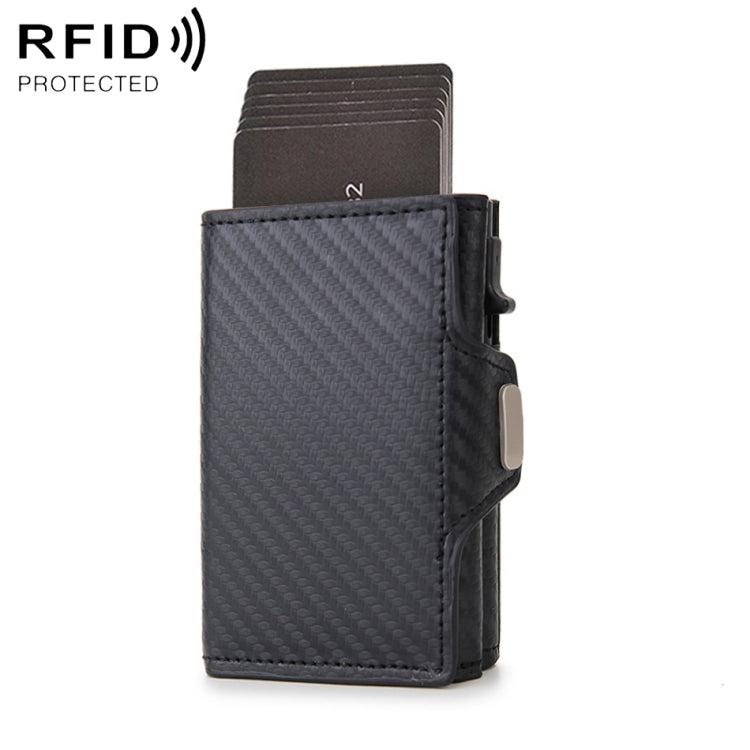 CH0727-1 RFID Carbon Fiber Zipper Multifunctional Card Package(Carbon Fiber Black) - Antimagnetic RFID Package by PMC TechLife | Online Shopping South Africa | PMC TechLife | Buy Now Pay Later Mobicred