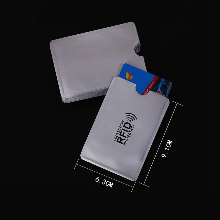 Aluminum Foil RFID Blocking Credit Card ID Bank Card Case Card Holder Cover, Size: 9.1*6.3cm - free shipping - PMC TechLife - Order now!