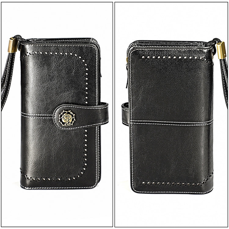 3556 Large Capacity Long Multi-function Anti-magnetic RFID Wallet Clutch for Ladies with Card Slots (Black) - Antimagnetic RFID Package by PMC TechLife | Online Shopping South Africa | PMC TechLife | Buy Now Pay Later Mobicred