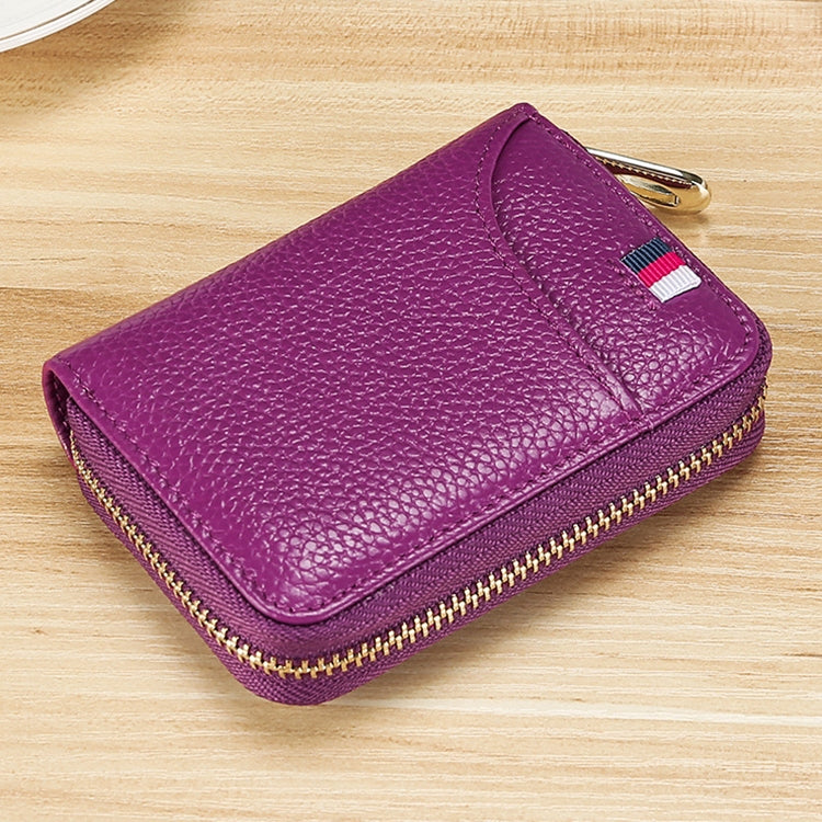 KB151 Multi-card Anti-magnetic RFID Organ Card Package Ladies Wallet (Purple) - Antimagnetic RFID Package by PMC TechLife | Online Shopping South Africa | PMC TechLife | Buy Now Pay Later Mobicred