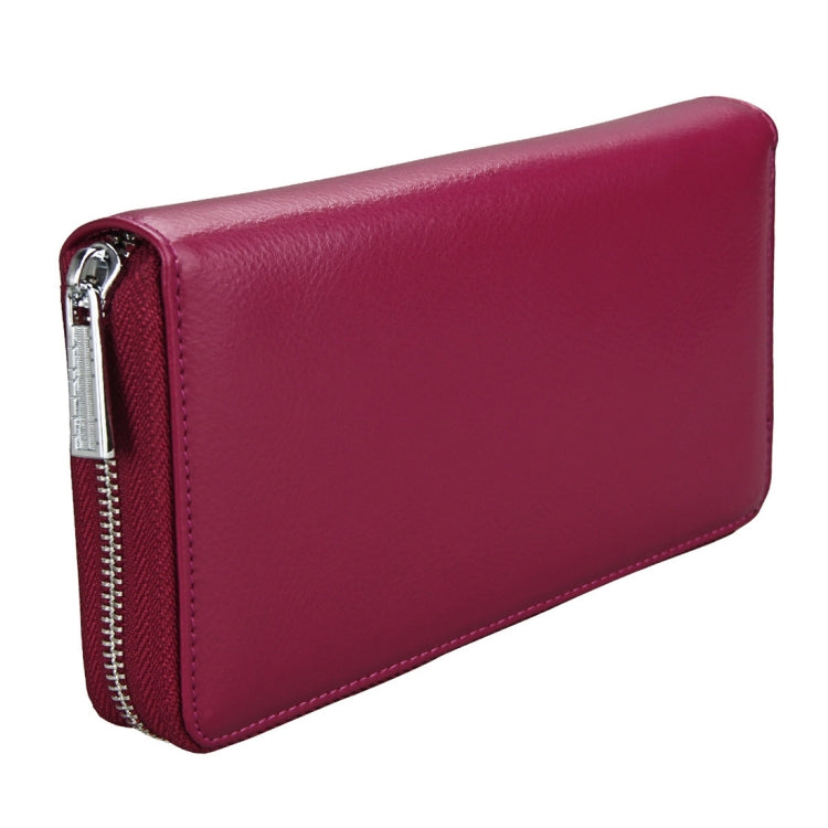 Antimagnetic RFID Large Capacity Long Style Genuine Leather Passport Package / Multifunctional and Many Card Slots Card Package(Purple) - Antimagnetic RFID Package by PMC TechLife | Online Shopping South Africa | PMC TechLife | Buy Now Pay Later Mobicred