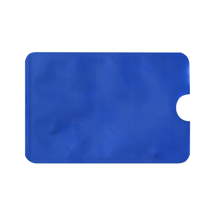 100pcs Aluminum Foil RFID Blocking Credit Card ID Bank Card Case Card Holder Cover, Size: 9 x 6.3cm (Blue) - Antimagnetic RFID Package by PMC TechLife | Online Shopping South Africa | PMC TechLife | Buy Now Pay Later Mobicred