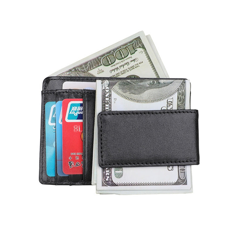 KB80 Antimagnetic RFID Crazy Horse Texture Oil Wax Leather Card Holder Wallet Billfold for Men and Women (Black) - Antimagnetic RFID Package by PMC TechLife | Online Shopping South Africa | PMC TechLife | Buy Now Pay Later Mobicred