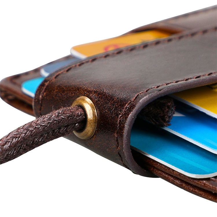 KB153 Antimagnetic RFID Leather Card Holder ID Card Badge with Lanyard(Blue) - free shipping - PMC TechLife - Order now!