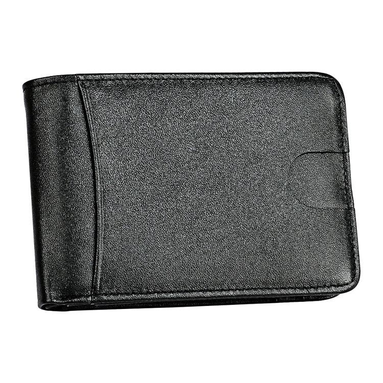 KB186 Antimagnetic RFID Mini Crazy Horse Texture Leather Billfold Card Wallet for Men and Women(Black) - Antimagnetic RFID Package by PMC TechLife | Online Shopping South Africa | PMC TechLife | Buy Now Pay Later Mobicred