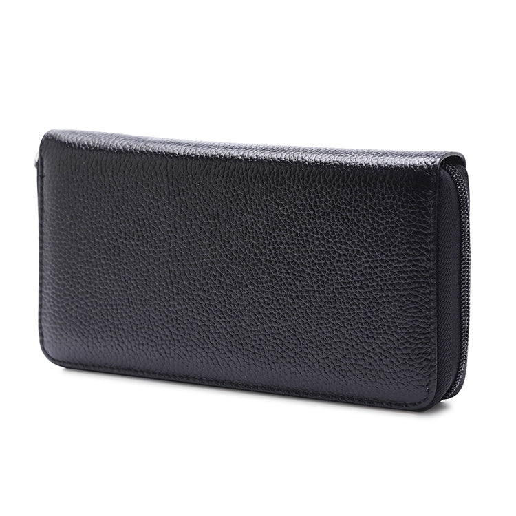 902 Antimagnetic RFID Litchi Texture Women Large Capacity Hand Wallet Purse Phone Bag with Card Slots(Black) - Antimagnetic RFID Package by PMC TechLife | Online Shopping South Africa | PMC TechLife | Buy Now Pay Later Mobicred