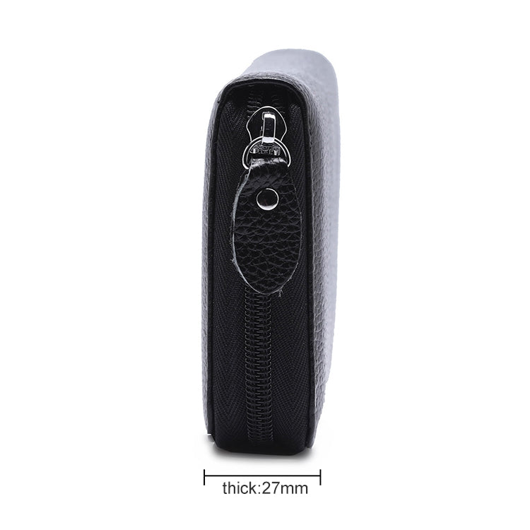 902 Antimagnetic RFID Litchi Texture Women Large Capacity Hand Wallet Purse Phone Bag with Card Slots(Black) - Antimagnetic RFID Package by PMC TechLife | Online Shopping South Africa | PMC TechLife | Buy Now Pay Later Mobicred