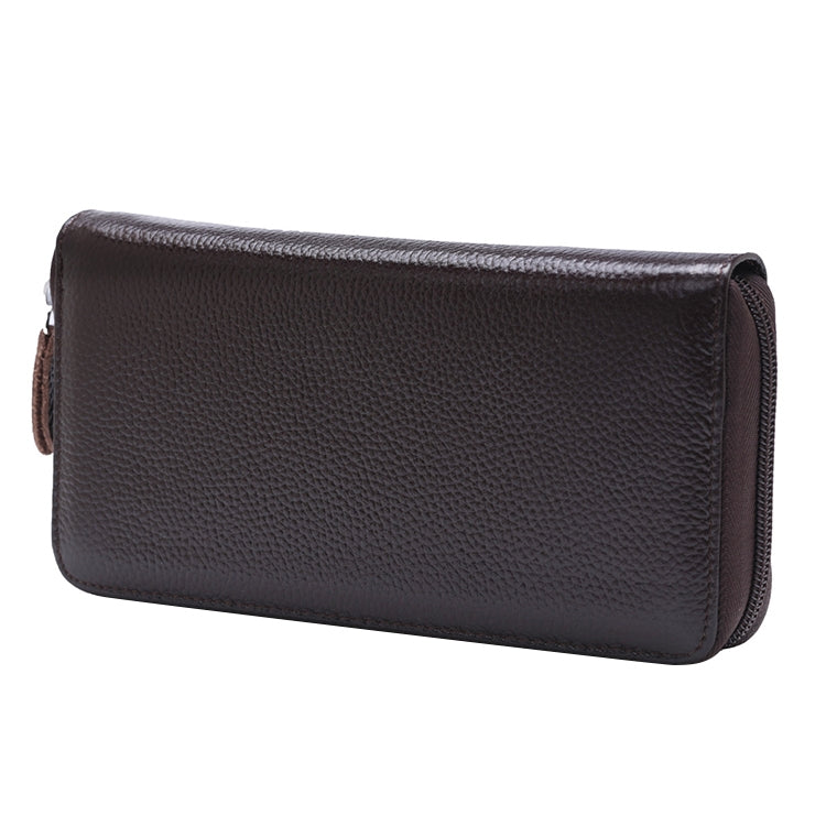 902 Antimagnetic RFID Litchi Texture Women Large Capacity Hand Wallet Purse Phone Bag with Card Slots(Coffee) - Antimagnetic RFID Package by PMC TechLife | Online Shopping South Africa | PMC TechLife | Buy Now Pay Later Mobicred