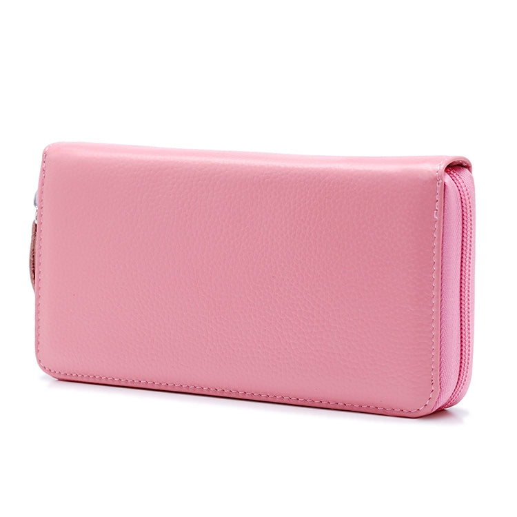 902 Antimagnetic RFID Litchi Texture Women Large Capacity Hand Wallet Purse Phone Bag with Card Slots(Pink) - Antimagnetic RFID Package by PMC TechLife | Online Shopping South Africa | PMC TechLife | Buy Now Pay Later Mobicred