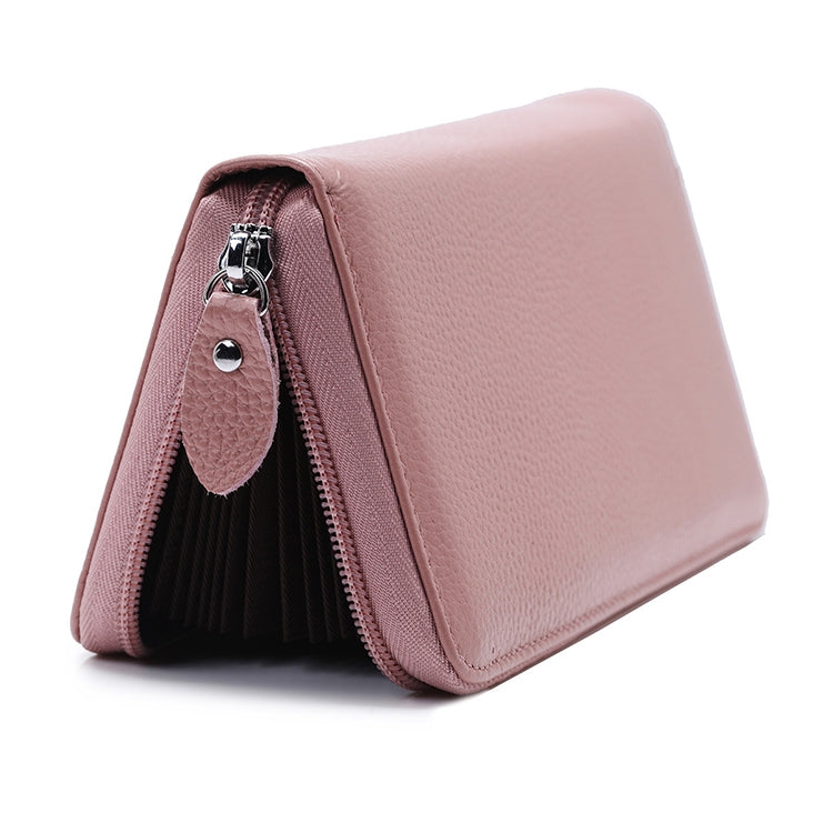 902 Antimagnetic RFID Litchi Texture Women Large Capacity Hand Wallet Purse Phone Bag with Card Slots(Light Pink) - Antimagnetic RFID Package by PMC TechLife | Online Shopping South Africa | PMC TechLife | Buy Now Pay Later Mobicred