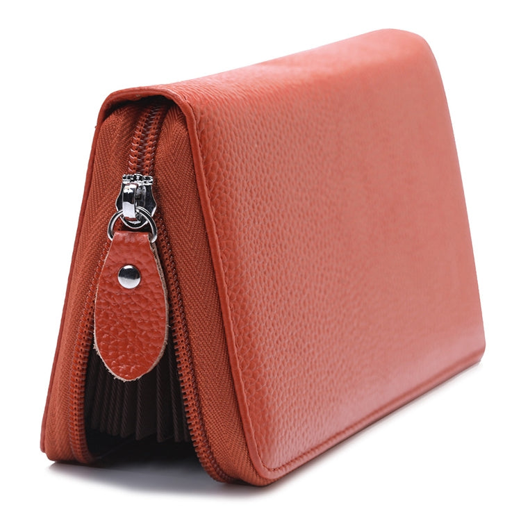 902 Antimagnetic RFID Litchi Texture Women Large Capacity Hand Wallet Purse Phone Bag with Card Slots(Brown) - Antimagnetic RFID Package by PMC TechLife | Online Shopping South Africa | PMC TechLife | Buy Now Pay Later Mobicred