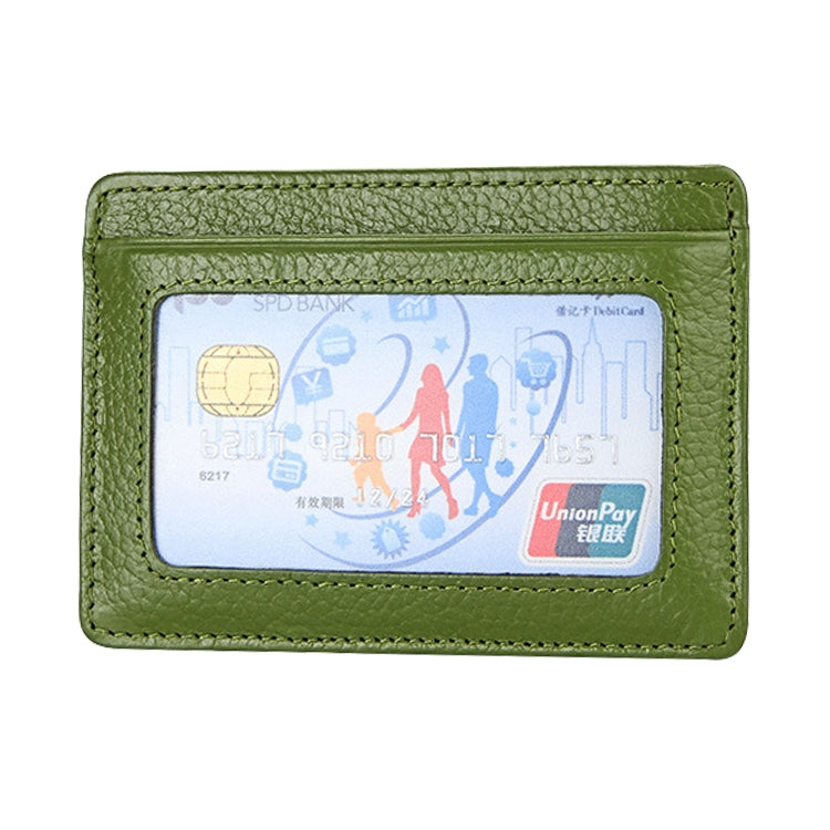 KB37 Antimagnetic RFID Litchi Texture Leather Card Holder Wallet Billfold for Men and Women (Green) - Antimagnetic RFID Package by PMC TechLife | Online Shopping South Africa | PMC TechLife | Buy Now Pay Later Mobicred