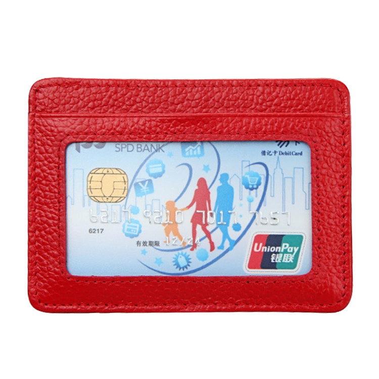 KB37 Antimagnetic RFID Litchi Texture Leather Card Holder Wallet Billfold for Men and Women (Red) - Antimagnetic RFID Package by PMC TechLife | Online Shopping South Africa | PMC TechLife | Buy Now Pay Later Mobicred