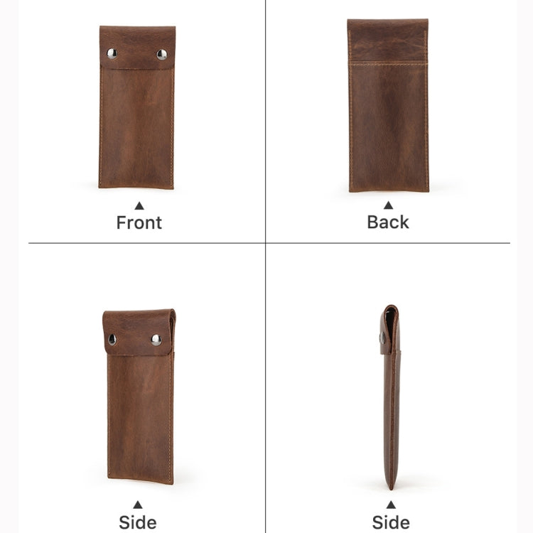 CONTACTS FAMILY CF1110 Universal Crazy Horse Leather Watch Protective Case Storage Bag for Apple Watch (Brown) - free shipping - PMC TechLife - Order now!