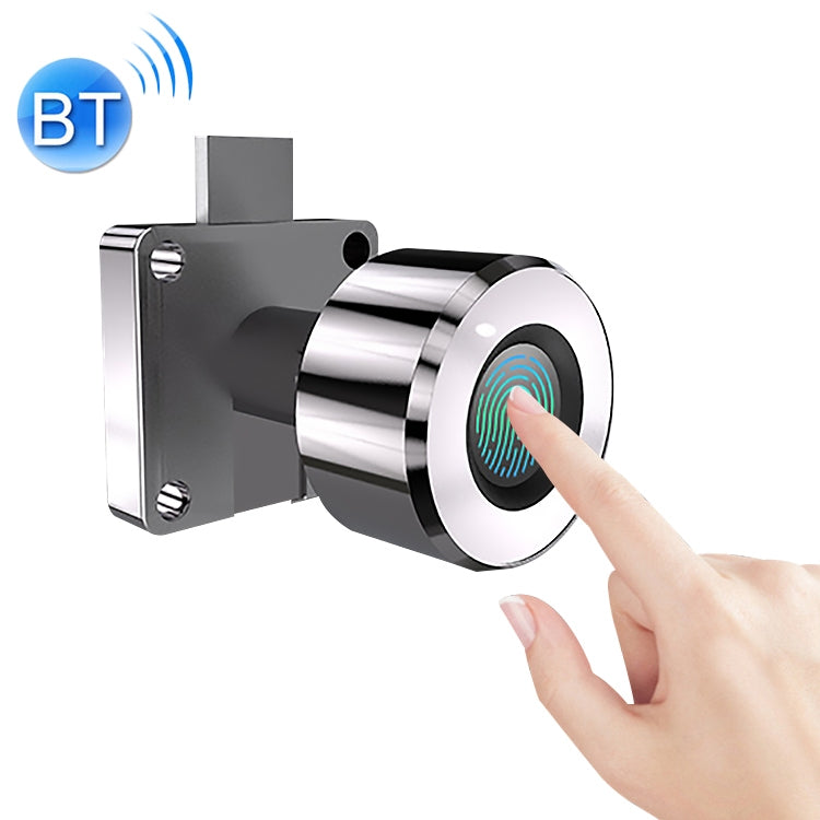 T21FB Micro USB Charging Zinc Alloy Smart Fingerprint + Bluetooth Single Open Drawer Lock File Cabinet Lock - free shipping - PMC TechLife - Order now!