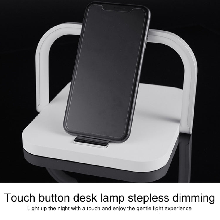XM9902 Portable Wireless Charger Touch LED Desk Lamp (White) - Wireless Charger by PMC TechLife | Online Shopping South Africa | PMC TechLife