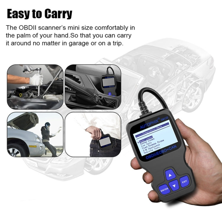 AUTOPHIX OM123 Car Portable OBD2 Scanner Car Diagnostic Tool OBD 2 Automotive Scanner EOBD Code Reader (Orange) - Code Readers & Scan Tools by PMC TechLife | Online Shopping South Africa | PMC TechLife