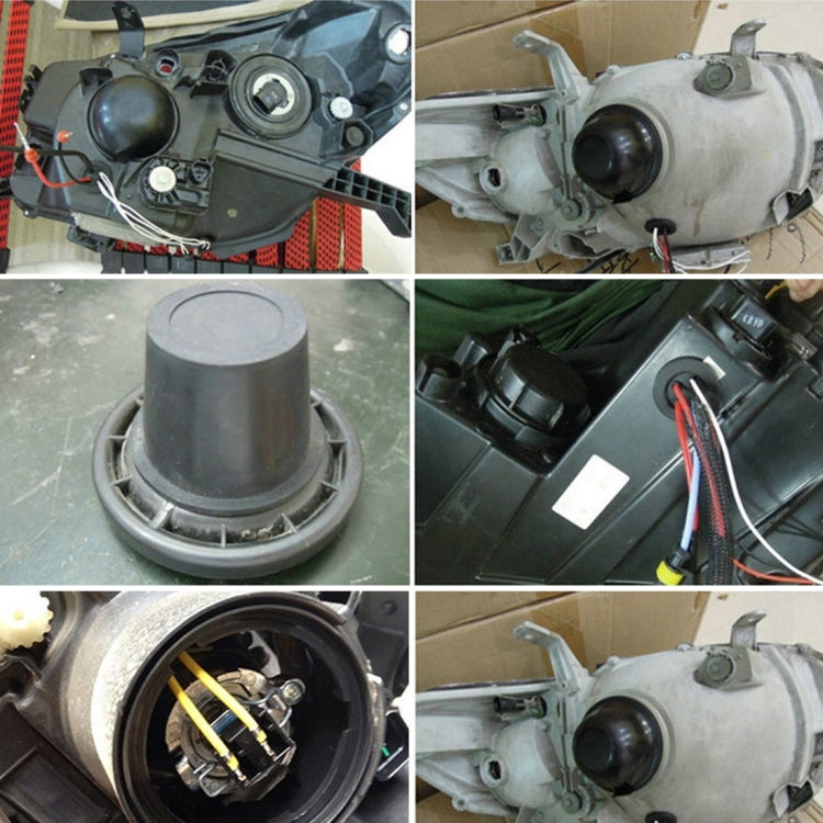 2 PCS Universal Car LED Headlight HID Xenon Lamp Silicone Dust Cover Seal Caps LED Headlight Seal Dust Seal Cover Dust Cover - Car Light Accessories by PMC TechLife | Online Shopping South Africa | PMC TechLife