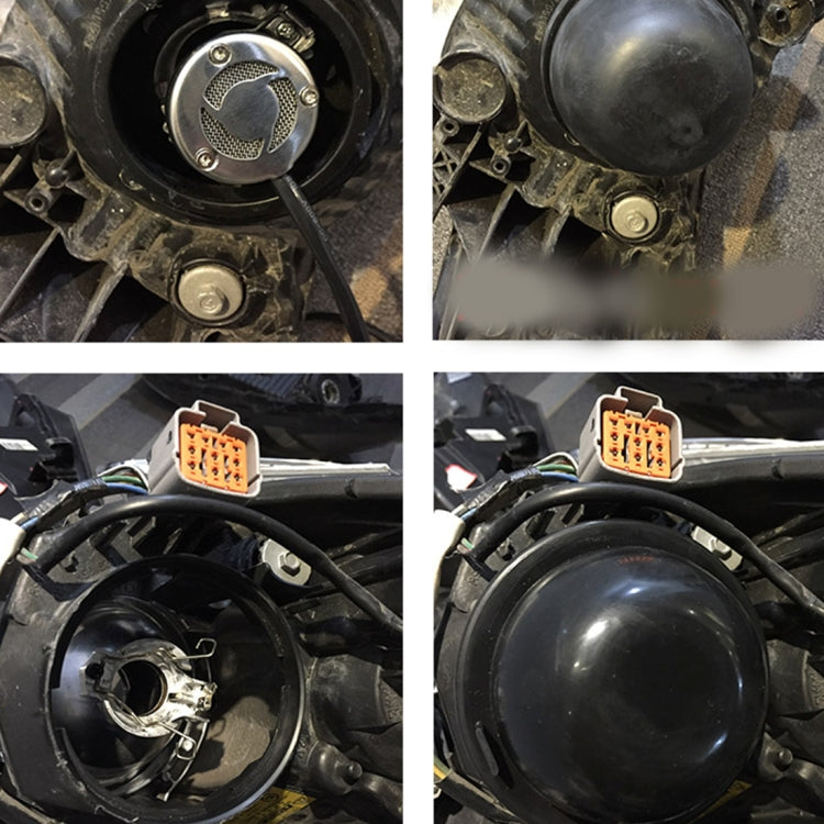 2 PCS Universal Car LED Headlight HID Xenon Lamp Silicone Dust Cover Seal Caps LED Headlight Seal Dust Seal Cover Dust Cover - Car Light Accessories by PMC TechLife | Online Shopping South Africa | PMC TechLife