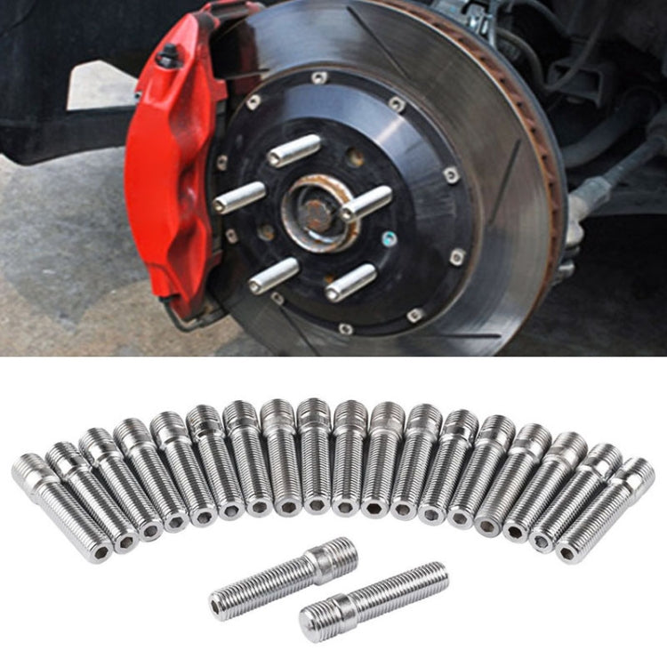 20 PCS 5cm Universal Car Modification Extended Wheels Stud Conversion M14x1.5 to M12x1.5 Screw Adapter LN032 LN033 LN044 - free shipping - PMC TechLife - Order now!
