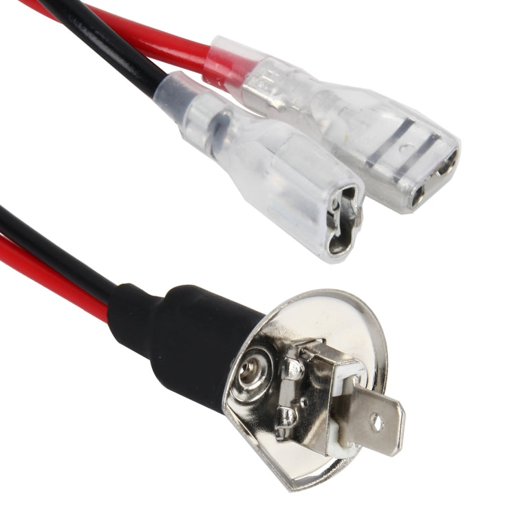 2 PCS Universal H1 Conversion Bulb Harness Wire Plugs Power Wire Adapter Connectors - Wires by PMC TechLife | Online Shopping South Africa | PMC TechLife | Buy Now Pay Later Mobicred