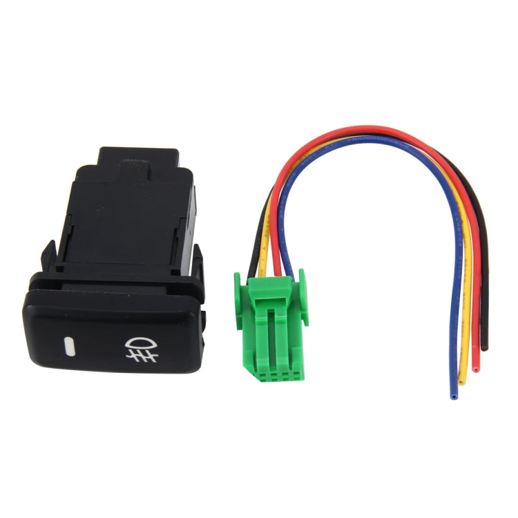 Car Fog Light Lamp Indicator 5 PIN On and Off Button Switch Control 4 Cable Auto Car Fog Light 5 Pin Switch On-Off Button Switch for Toyota, Large Size: 6*2.8*1.7cm(Yellow Light) - Car Switches by PMC TechLife | Online Shopping South Africa | PMC TechLife | Buy Now Pay Later Mobicred