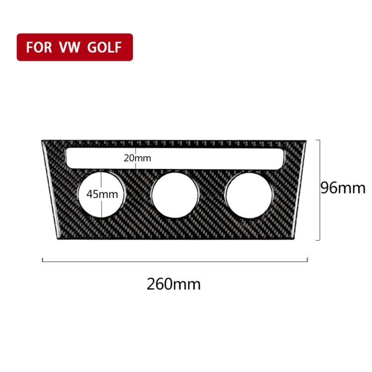 Car Carbon Fiber Air Conditioning Rotary Button Decorative Sticker for Volkswagen Golf 7 2013-2017 - free shipping - PMC TechLife - Order now!