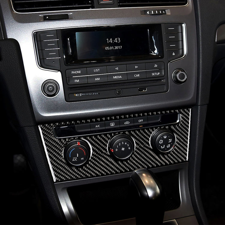 Car Carbon Fiber Air Conditioning Rotary Button Decorative Sticker for Volkswagen Golf 7 2013-2017 - free shipping - PMC TechLife - Order now!
