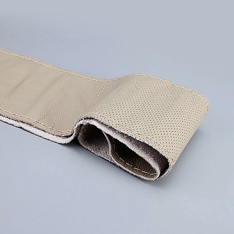 Car Universal Genuine Leather Hand-stitched Steering Wheel Cover(Black) - free shipping - PMC TechLife - Order now!