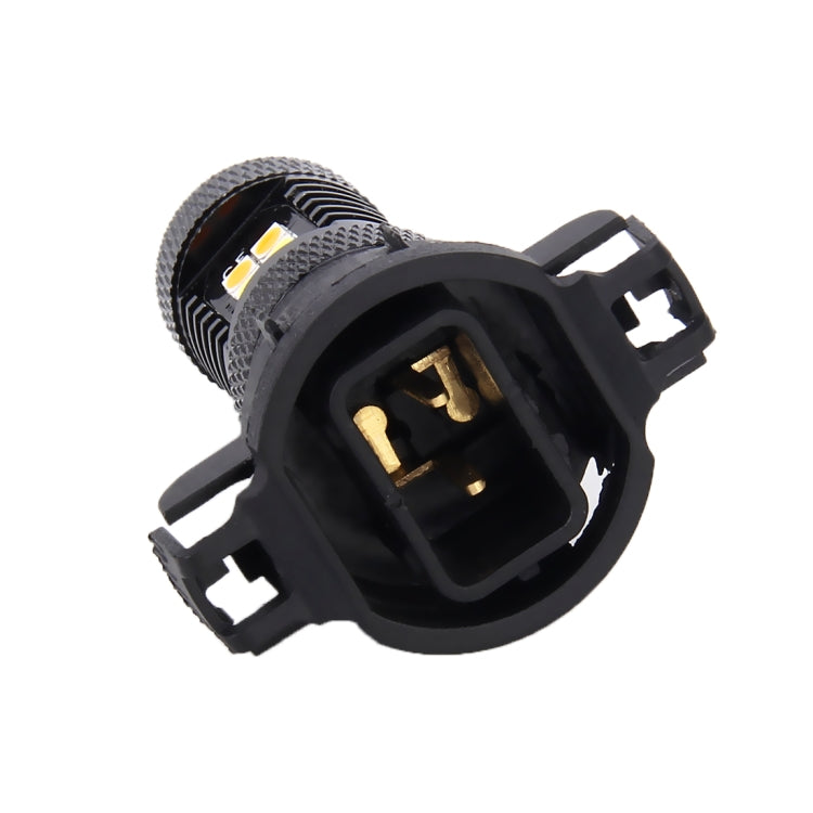 2 PCS Super Bright PSX24W DC 12V 5W 350LM Auto Car Fog Light with 16 SMD-3030 LED Bulbs Lamp, White + Yellow Light - Fog / Driving Lights by PMC TechLife | Online Shopping South Africa | PMC TechLife