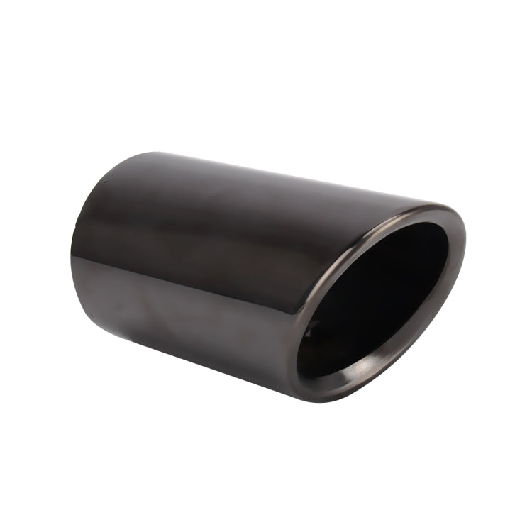 2 PCS Car Styling Stainless Steel Exhaust Tail Muffler Tip Pipe for VW Volkswagen 1.8T/2T Swept Volume, Audi A1/A3/A4L/Q3/Q5(Black) - Exhaust Pipes by PMC TechLife | Online Shopping South Africa | PMC TechLife