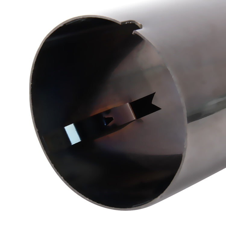2 PCS Car Styling Stainless Steel Exhaust Tail Muffler Tip Pipe for VW Volkswagen 1.8T/2T Swept Volume, Audi A1/A3/A4L/Q3/Q5(Black) - Exhaust Pipes by PMC TechLife | Online Shopping South Africa | PMC TechLife