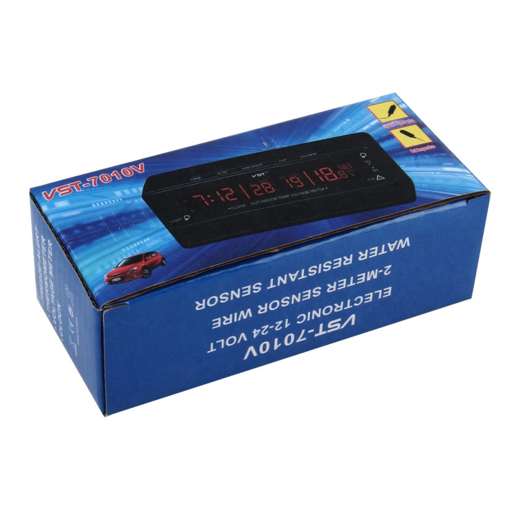 Digital Car Thermometer Voltage Meter Luminous Clock Tester Detector Multi-function Car Digital Clock with Thermometer and Automotive Voltmeter - Clocks & Car Meters by PMC TechLife | Online Shopping South Africa | PMC TechLife | Buy Now Pay Later Mobicred