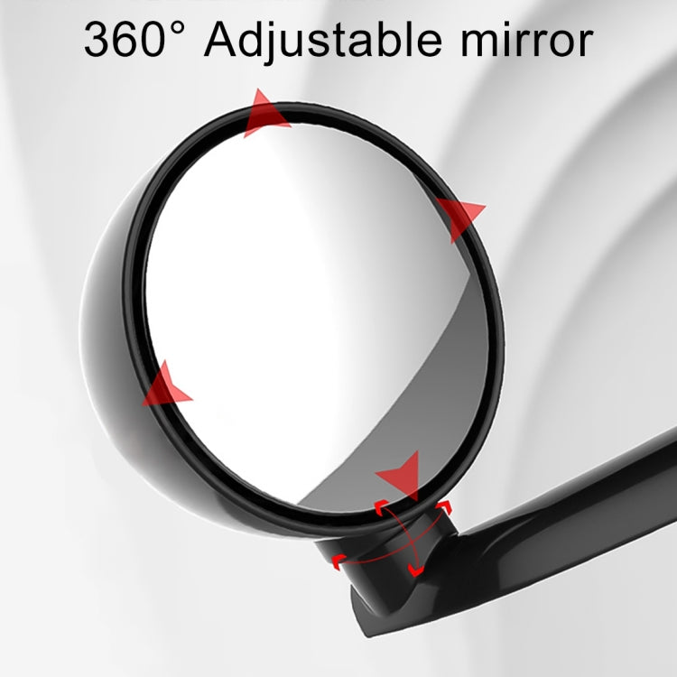 3R-094 Auxiliary Rear View Mirror Car Adjustable Blind Spot Mirror Wide Angle Auxiliary Rear View Side Mirror for Left Mirror(Black) - Convex Mirror & Accessories by 3R | Online Shopping South Africa | PMC TechLife | Buy Now Pay Later Mobicred