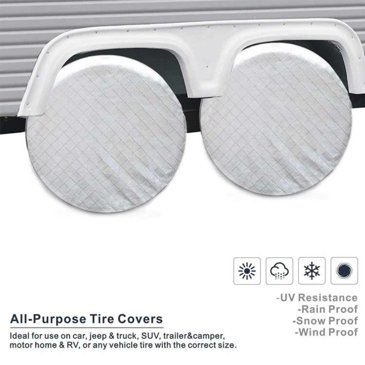 4 PCS Car Auto Wheel Tire Covers, Suitable for The Tire up to 29 inch - free shipping - PMC TechLife - Order now!