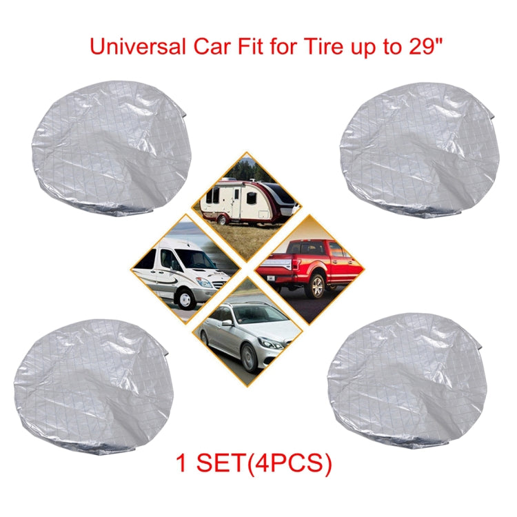 4 PCS Car Auto Wheel Tire Covers, Suitable for The Tire up to 29 inch - free shipping - PMC TechLife - Order now!
