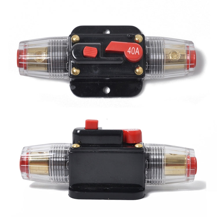 DC 12-24V Car Circuit Breaker Stereo Audio Fuse Holder Insurance 40A Fuse - Fuse by PMC TechLife | Online Shopping South Africa | PMC TechLife